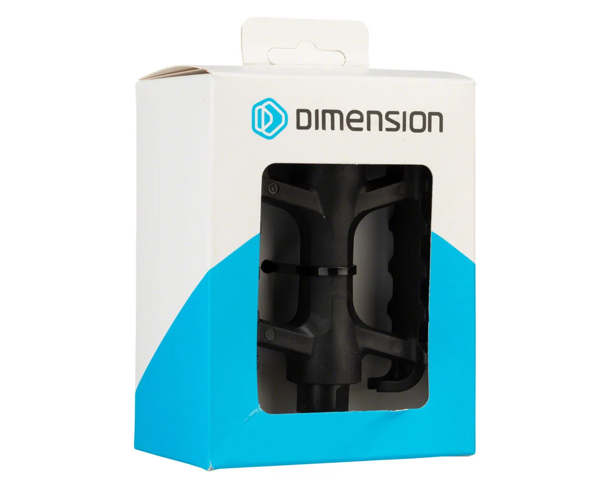MSW Dimension Mountain Basic Heavy-Duty Pedals (Black) (Plastic) (9/16") - view 3